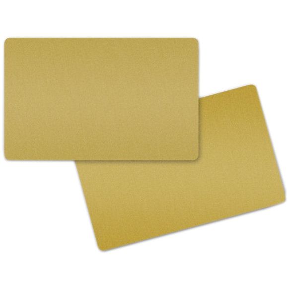 carte PVC coloris doré